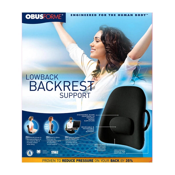 Obusforme Low Back Backrest Black