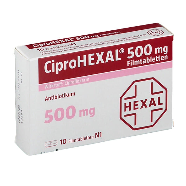 Hexal Ciprohexal 500mg F.c Tablets 10 S
