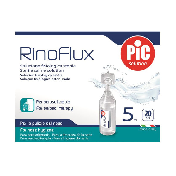 Pic Rinoflux Saline Solution 5ml X 20's