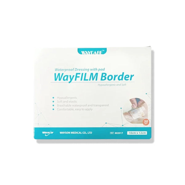 Waycare Waterproof Dressing With Pad 10* 12 Cm 50 Pcs