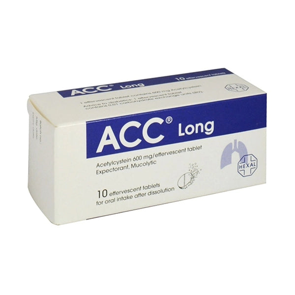 Hexal Acc Long Effervescent Tablet 600 Mg 10 Pc
