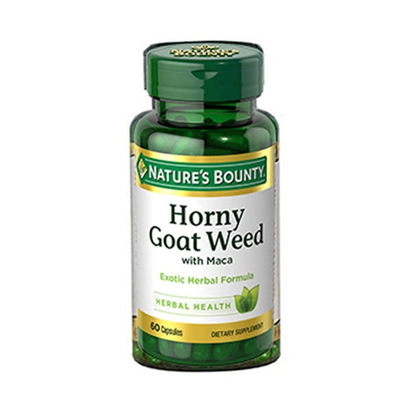 Nature's Bounty Horny Goat Weed W Maca 60 Capsules