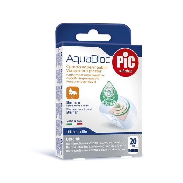 Pic Aquabloc Waterproof Plaster 20 Round Pcs