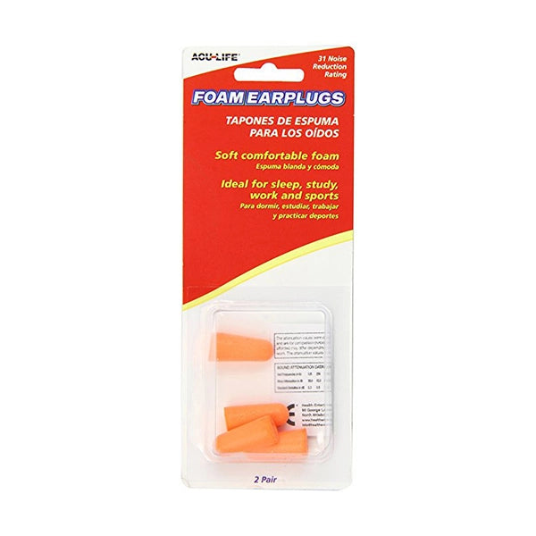 AcuLife Foam Ear Plugs 2 Pairs