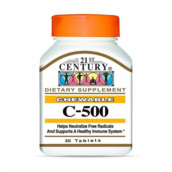 21st Century Chewable C-500 Tablet 30's