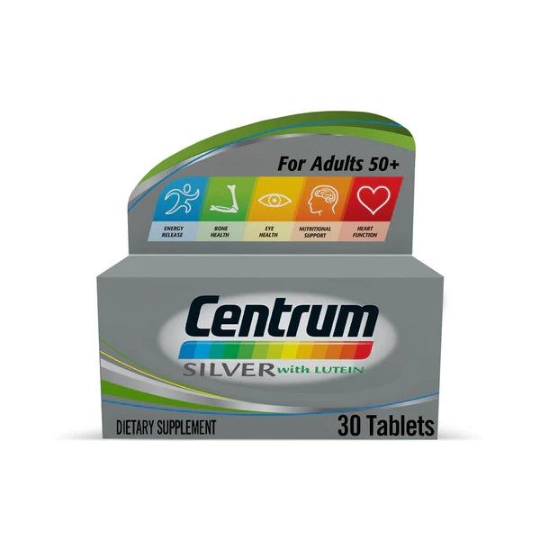 Centrum Silver With Lutein 30 Tablets