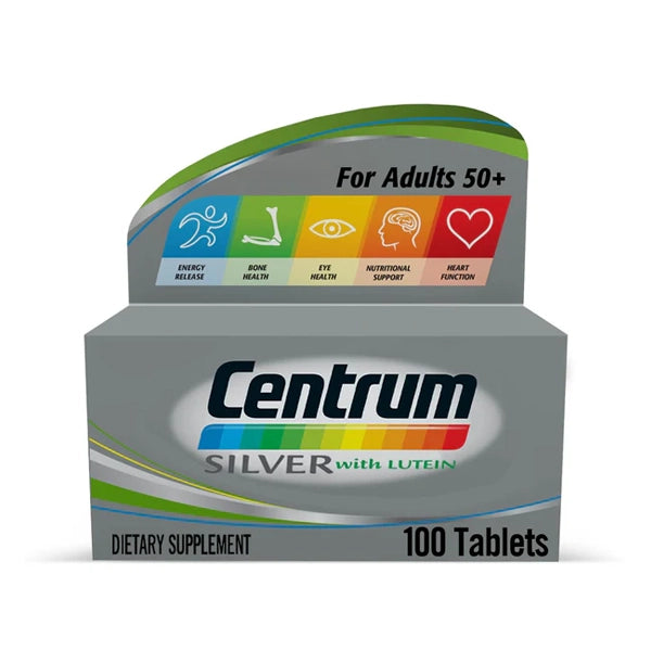 Centrum Silver With Lutein 100 Tablets