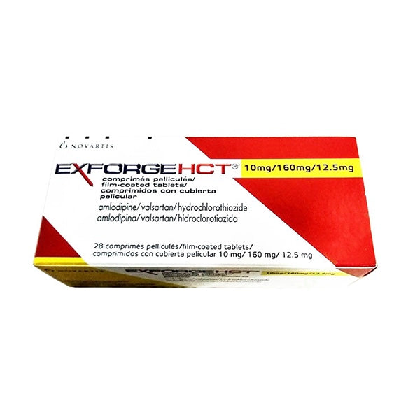Exforge Hct 10mg/160mg/12.5mg Tablets 28's