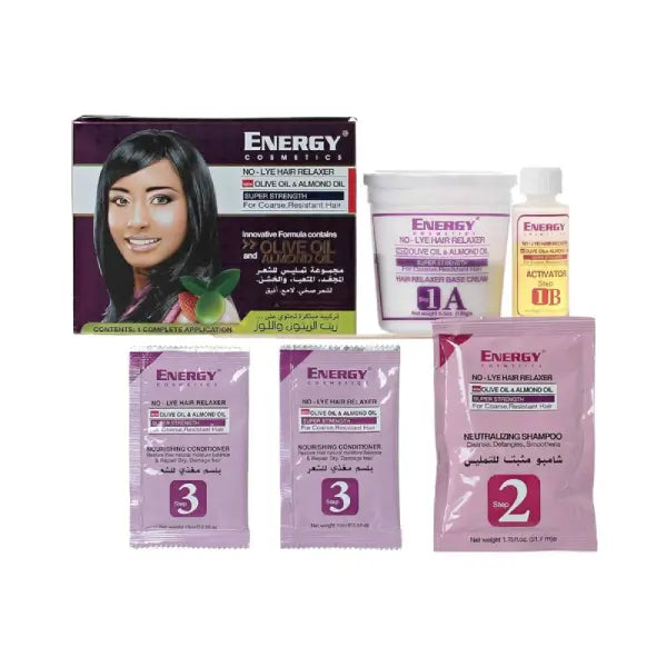 Energy Energy No-Lye Hair Relaxer Kit Super