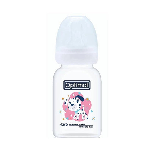 Optimal Plastic Slim Waist Feeding Bottle 140 Ml