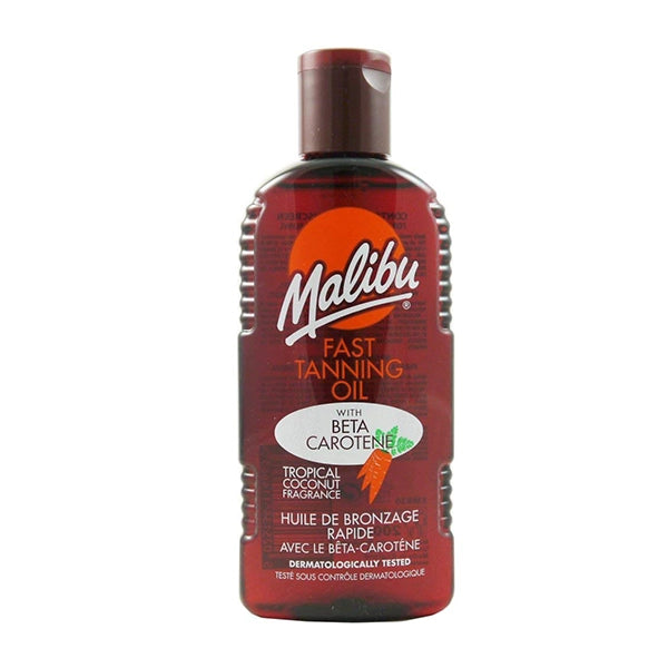 Malibu Fast Tanning Oil With Carotene 200ml