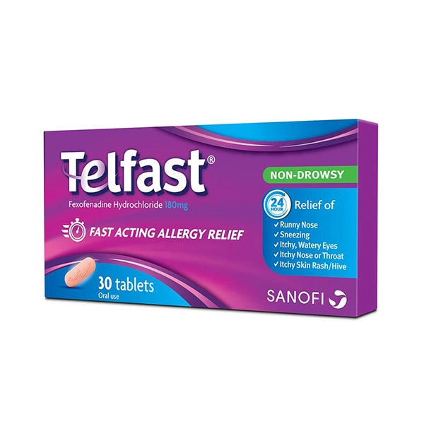 Telfast 180mg Tablet 30's