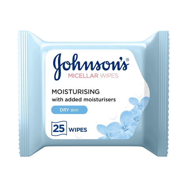 Johnson's Micellar Wipes Make Up Remover Dry Skin 25 Pieces