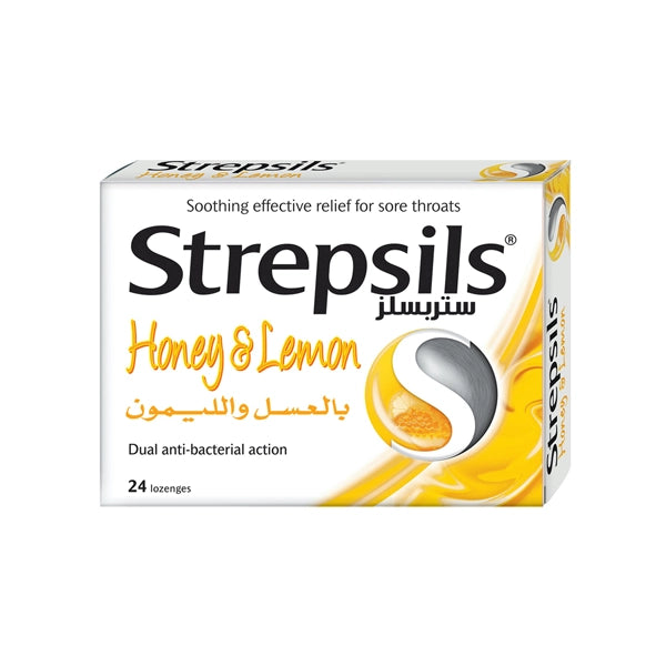 Strepsils Honey &amp; Leomn 24 Lozenges