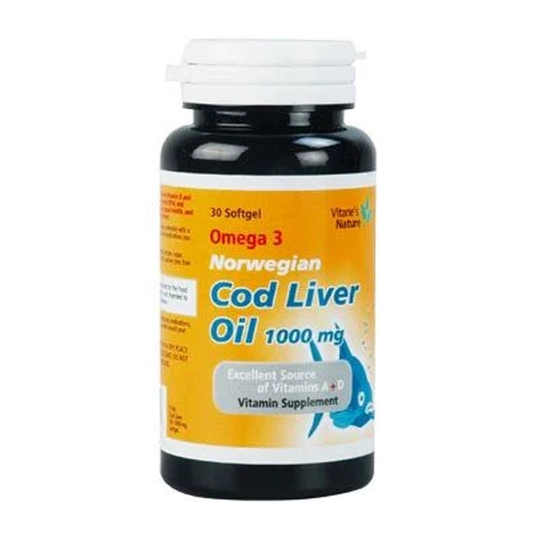 Vitanes Nature Cod Liver Oil 30 Soft Gel