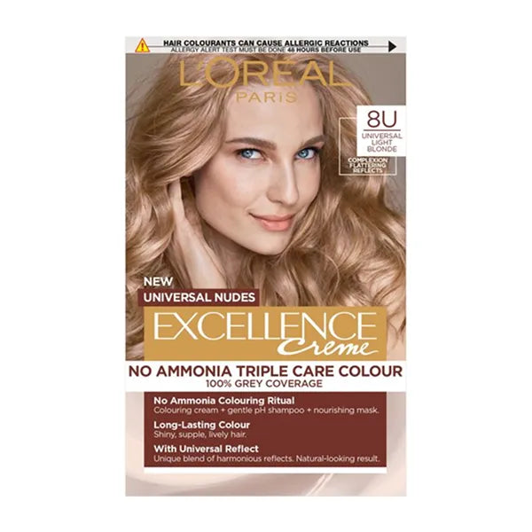 Loreal Excellence Cream Universal Nudes 8u Light Blonde