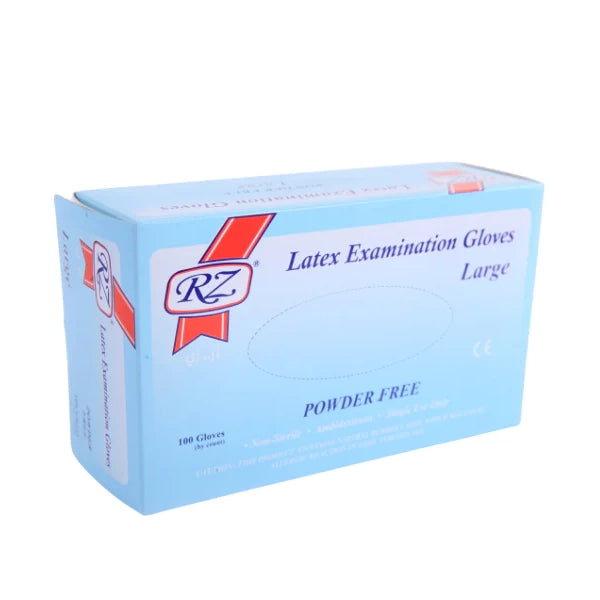 Rz Latex Exam Powdered Gloves Medium
