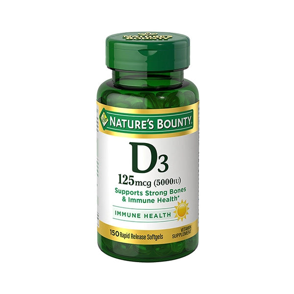 Nature's Bounty D3 5000iu 150 Softgels