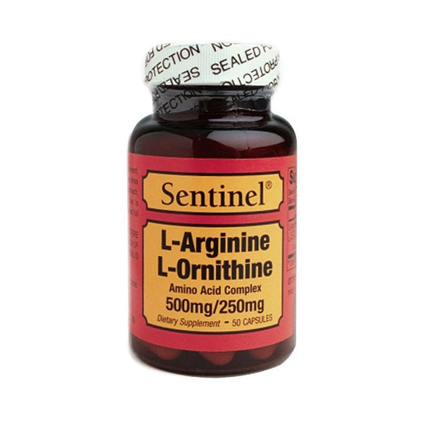 Sentinel L Arginine L Ornithine 500mg 250mg - Energy Boost - Sentinel
