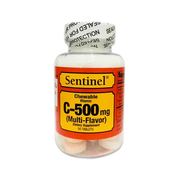 Sentinel Vitamin C 500 Chewable Tab 50's