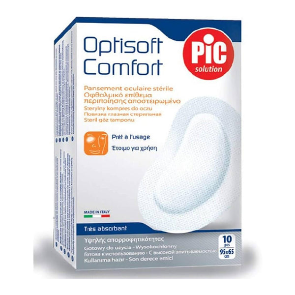 Pic Sterile Eye Dressing 95 X 65mm 10 Pieces