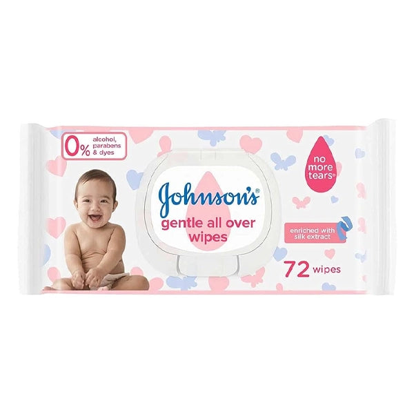 Johnson's Gentle Wipes All Over 72's