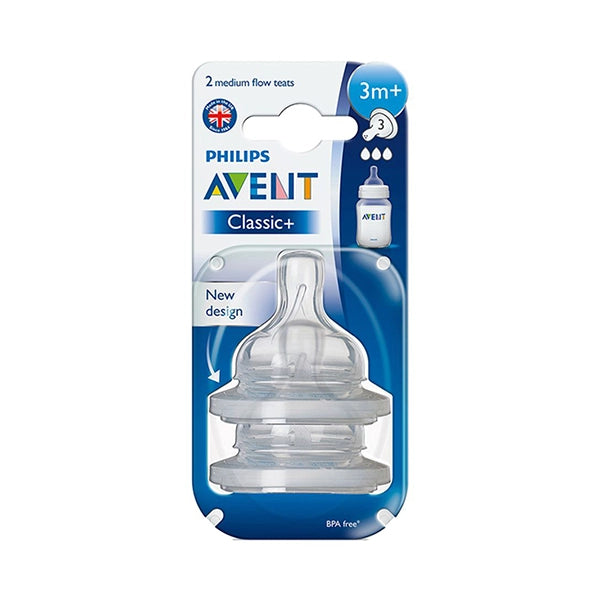 Avent Classic Slow Flow Teats Variable +3m