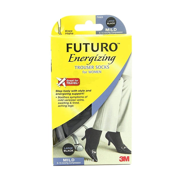 Futuro Trouser Socks Women Black Large