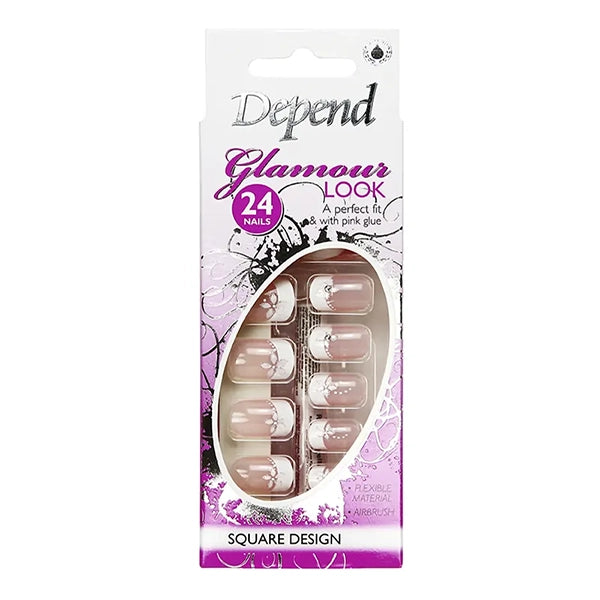 Depend Glamour Nail 5 Flower &amp; Stone 6249