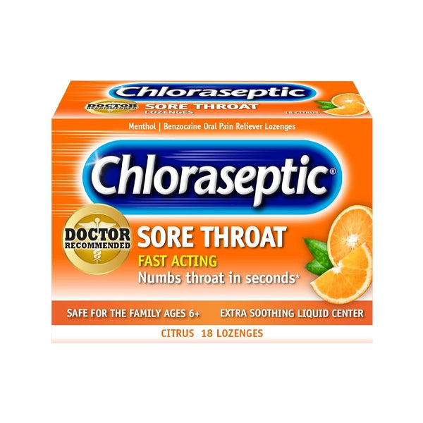 Chloraseptic  Lozenges Citrus 18's