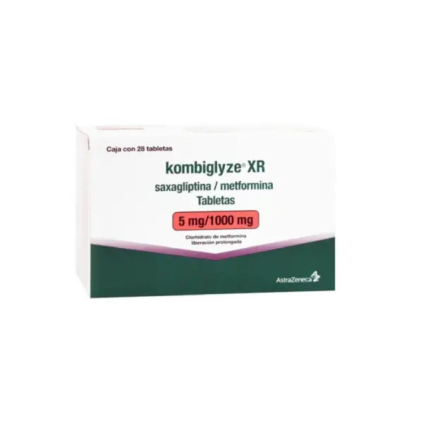 Kombiglyze Xr 5/1000mg Tablets 28's