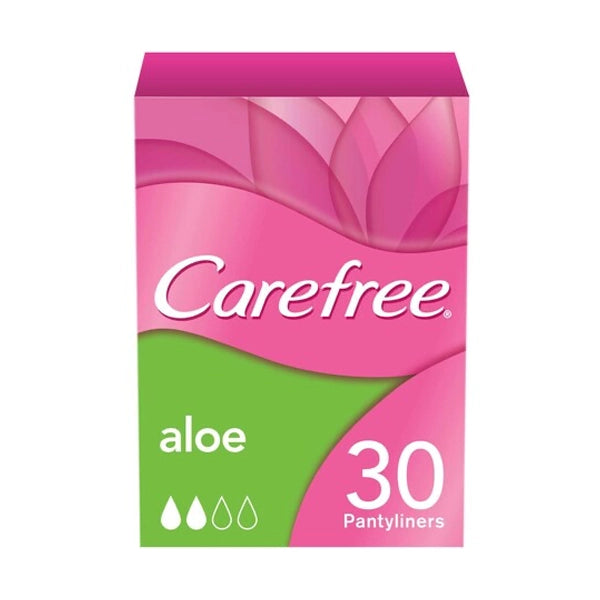 Carefree Cotton Feel Aloe 30 Pantyliners