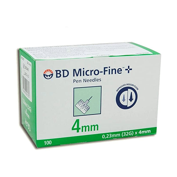 Bd Micro-fine Plus 0.23mm (32g) X 4mm 100 Pc