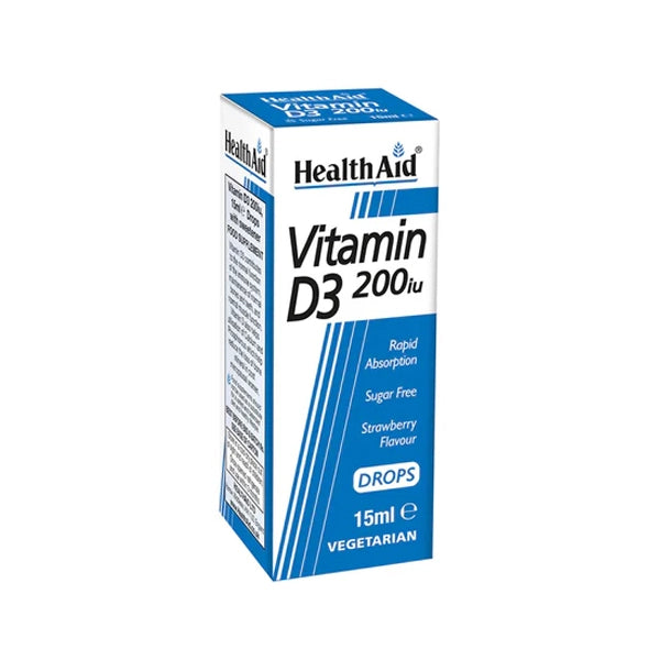 Health Aid Vitamin D3 200iu Drops 15ml