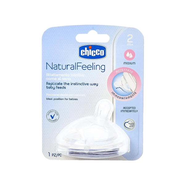 Chicco Step Up Teat 2m+ Medium Flow 1's