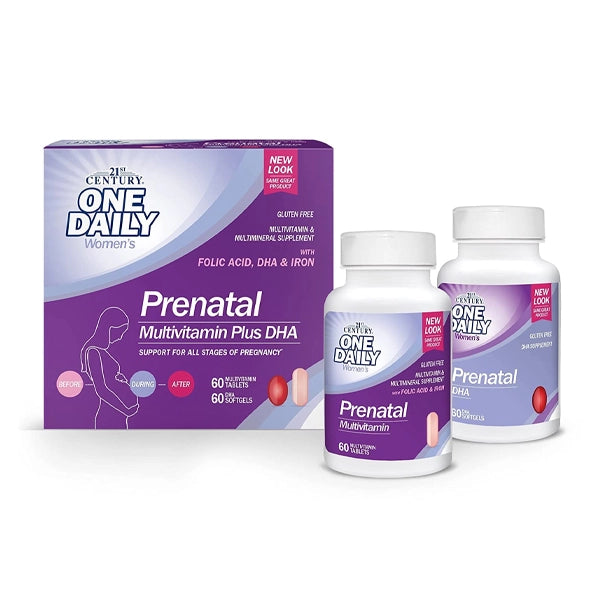 21st Century Prenatal Dha 60 Tab With 60 Softgels