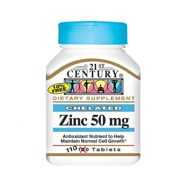 21st Century Zinc 50mg Tab 110's