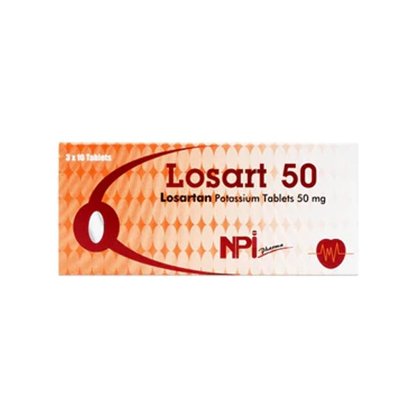 Losart 50mg Tab 30's