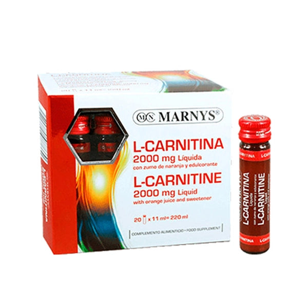 Marnys L-carnitina 2000mg 20 Vials - Energy Supplement - Marnys