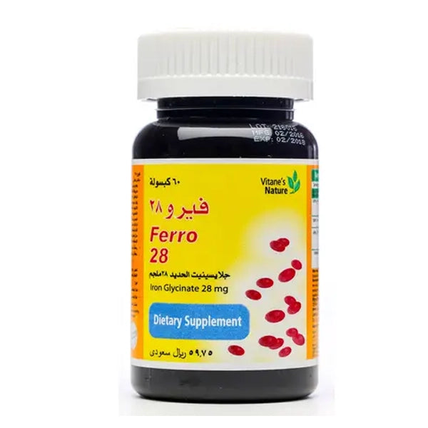 Vitanes Nature Ferro-28 60 Cap