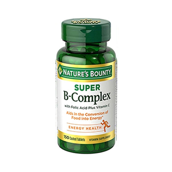 Nature's Bounty B Complex Super W Folic Acid + Vit C Tab 150s
