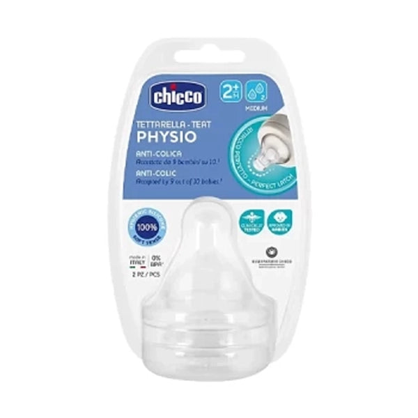 Chicco Phy Silicone Teat Medium Flow