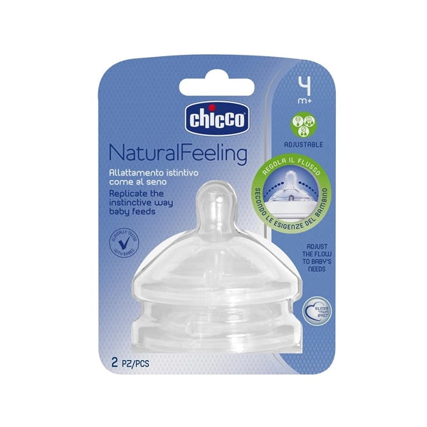 Chicco Step Up Teat 4m Step Up Teat 4m Adjustable Flow 2pcs