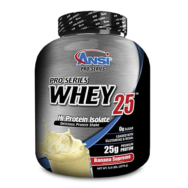 Ansi Pro Series Whey 25 Banana Supreme 5 Lbs - Workout Recovery - Ansi