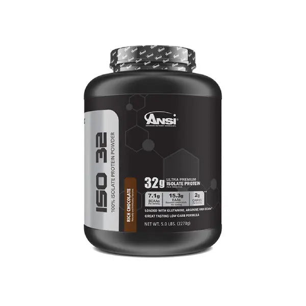 Ansi Iso 32 100 % Isolate Rich Chocolate 5lb - Muscle Recovery - Ansi