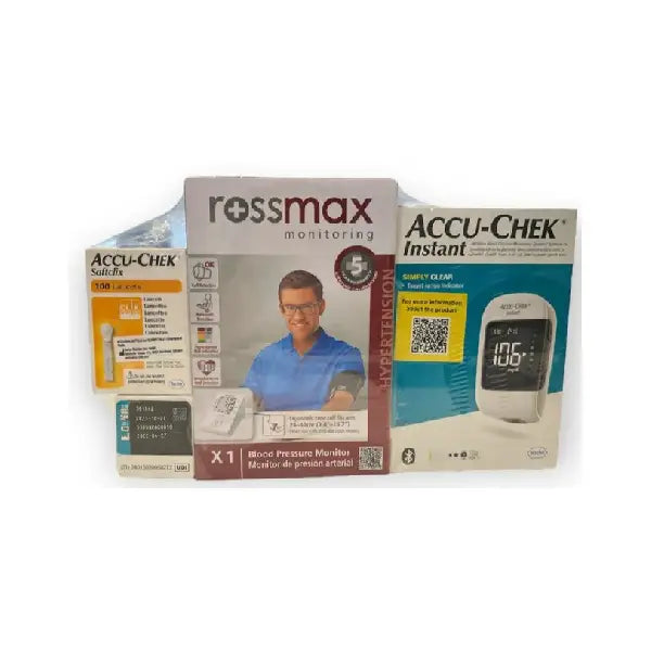 Accu Chek Instant Test 50's Strip + Blood Pressure Monitor (offer)