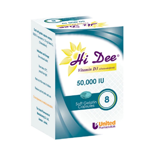 hi dee 50000 iu soft gelatin capsule 8s - immune support - Hi Dee