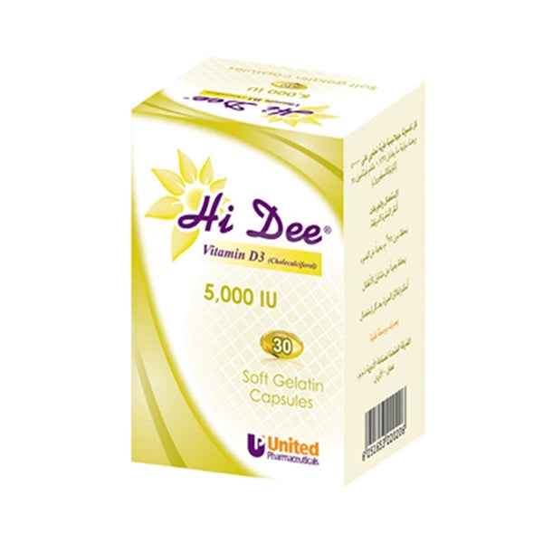 Hi Dee 5000 Iu Soft Gelatin Capsule 30's