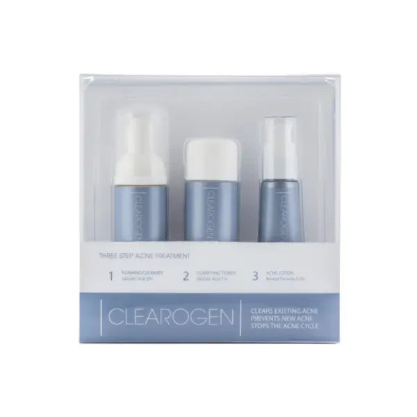 Clearogen 3 step  Acne Treatement with 2.5% Benzoyl Peroxide