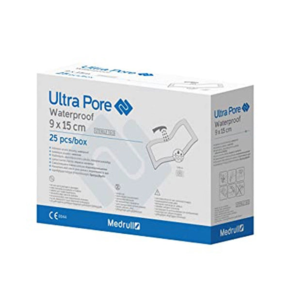 Medrull Ultra Pore Adhe Wound Dressing 9 X 15cm 25 Pieces